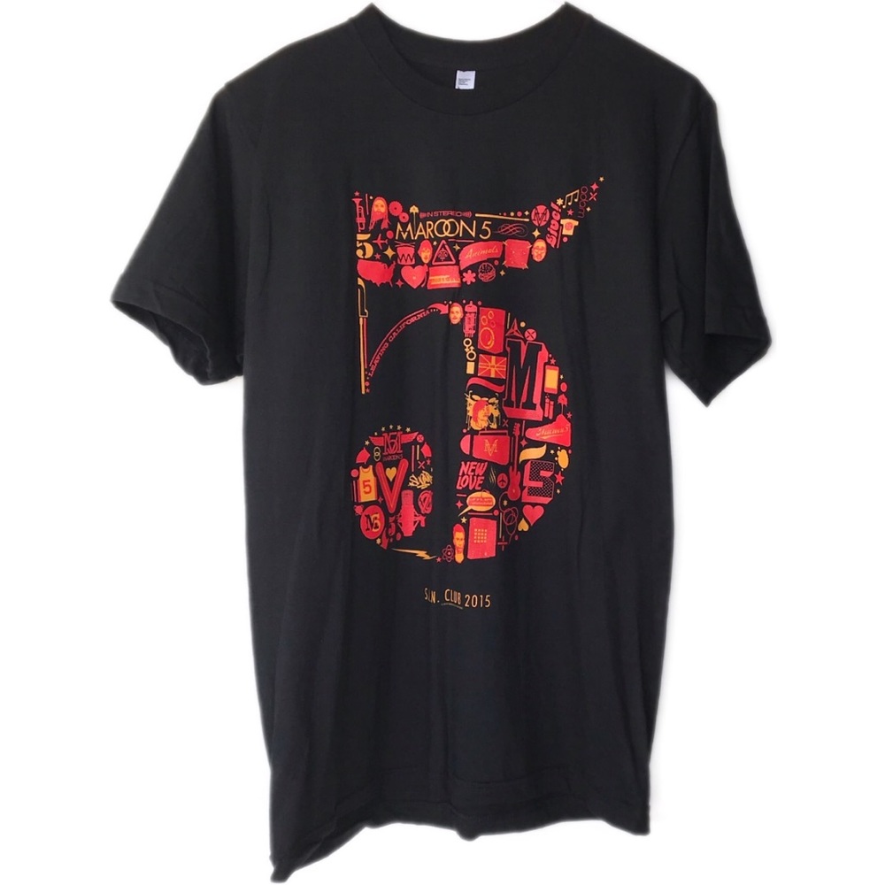 Maroon 5 S.I.N. Club 2015 t shirt